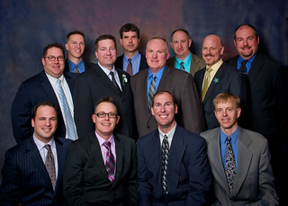 These 12 men started the Dad's Club at Traders Point Christian Academy.