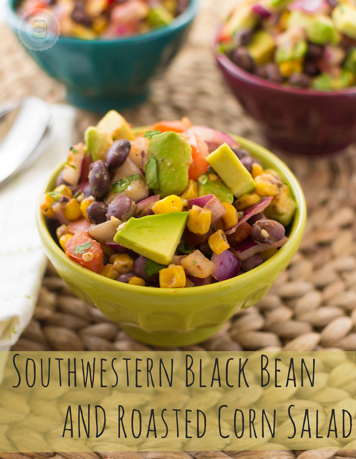 Southwestern Black Bean and Roasted Corn Salad text