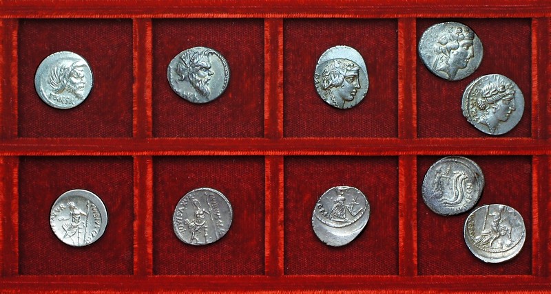 RRC 449 C.VIBIVS PANSA Vibia denarii, Ahala collection, coins of the Roman Republic