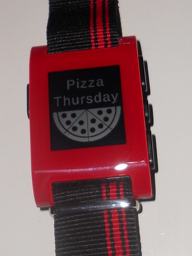 Pebble Pizza Thursday watchface