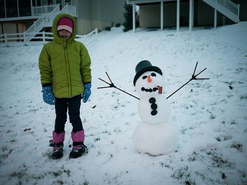 Our first snowman
