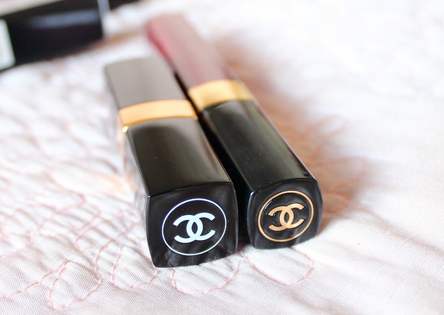 Chanel Savage Garden Glossimer and Rouge Coco Shine Fiction Lipstick Review 3