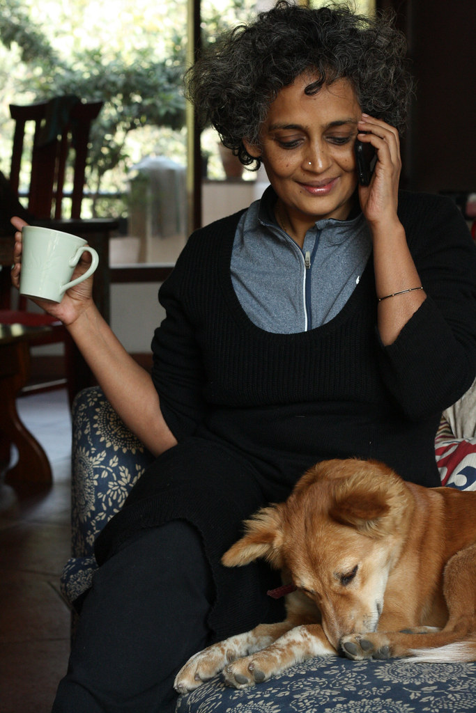 City Sighting – Arundhati Roy, Somewhere in Delhi
