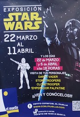 Exposición piezas de Star Wars en el Centro Comercial El Muelle de Las Palmas de Gran Canaria.