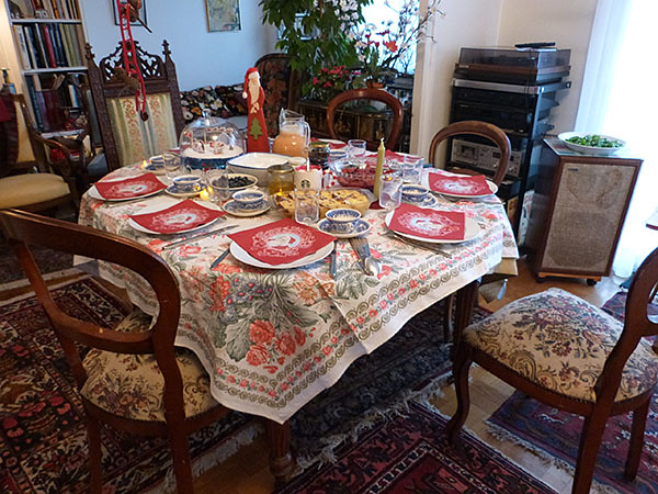 table du brunch de Noël 2