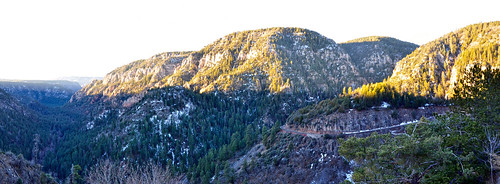 Oak Creek Canyon Panorama by Coconino National Forest