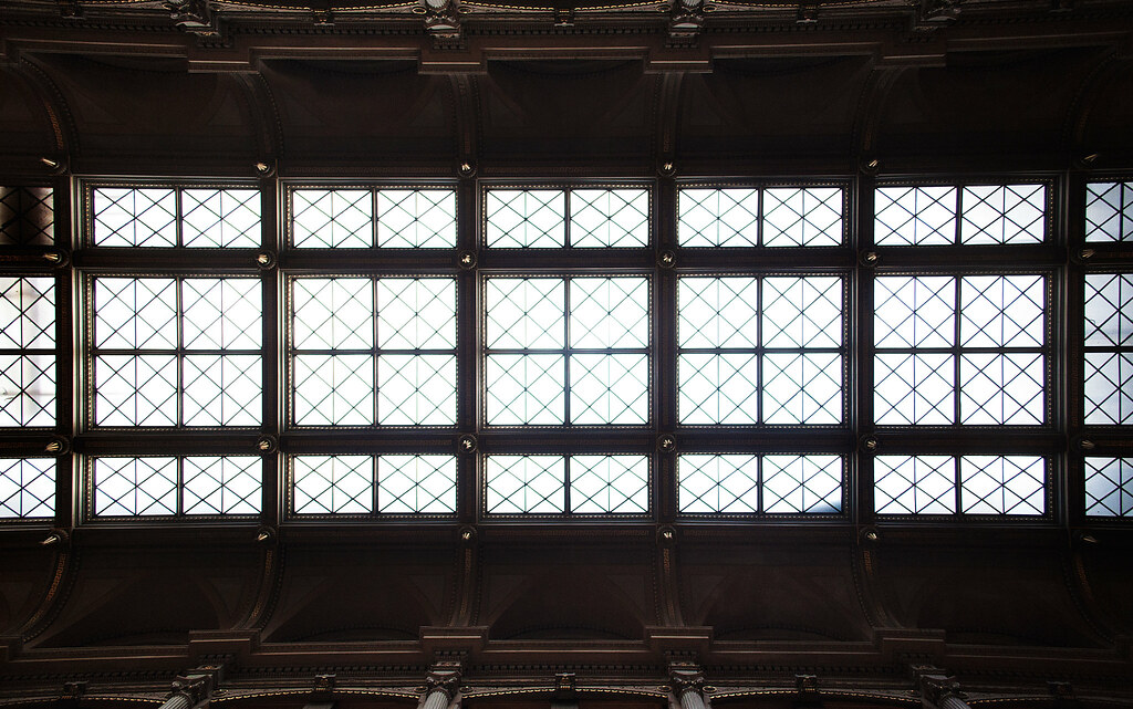 Peabody Library ceiling