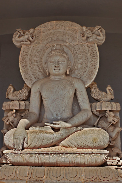 Buddha at Dhaulagiri, Shanti Stupa, Bhubaneswar, Odisha