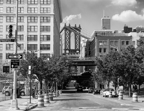 Brooklyn's Washington Street and the Manhattan Bridge - #201/365 by PJMixer