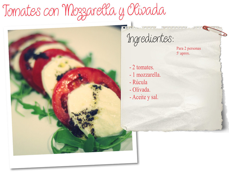 Receta: Tomates con Mozzarella y Olivada