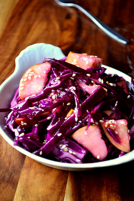 Winter Red Cabbage Slaw