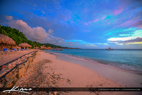 Curacao Beach at the Hotel Paradise Island by Captain Kimo