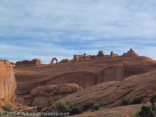 The view at the Upper Delicate Arch Viewpoint, Arches National Park, Utah