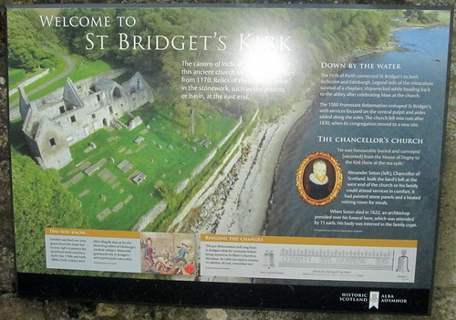 St Bridget's Kirk info sign