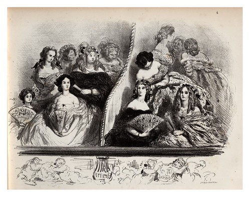 006-Pavos reales-La Ménagerie parisienne, par Gustave Doré -1854- Fuente gallica.bnf.fr-BNF