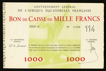 French West Africa 1000 Francs