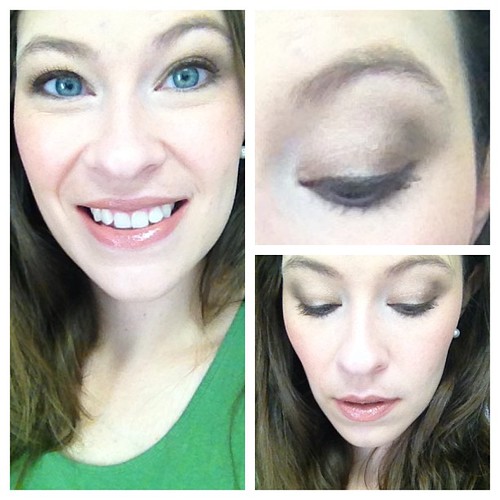 #doyourmakeup 8/6/13 #nofilter #beauty #bblogger #beautyblogger #makeup #todaysface easy eye today. Used @physiciansformula nude eyes palette. A light champagne color all over lid and brow bone, dark gray in outer corner of crease, and dark brown in outer