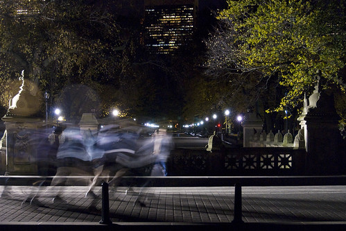 Night Joggers in Central Park by jankor