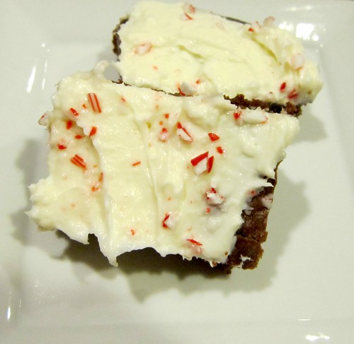 Peppermint Cream Cheese Brownies