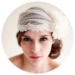 Dotted Bridal Cap