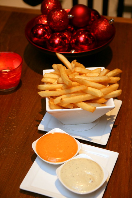 Side dish (to die for): Potato fries, with piquant sauce and truffle aioli