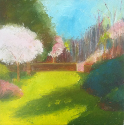 First of May at Long Hill (Oil Bar Painting as of May 20, 2013 by randubnick