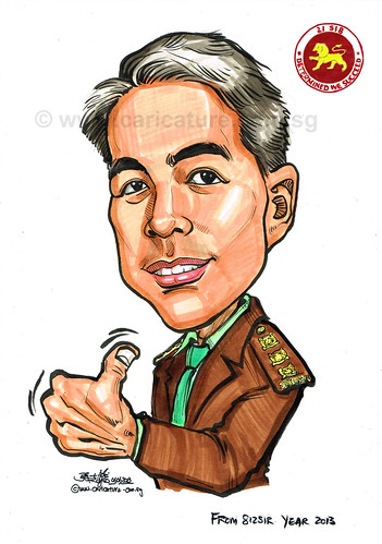 caricature for Singapore Armed Forces 06062013