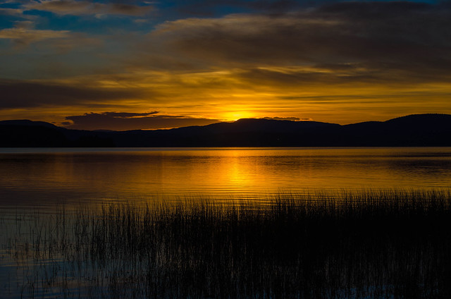 Sunset on Fraser Lake, BC