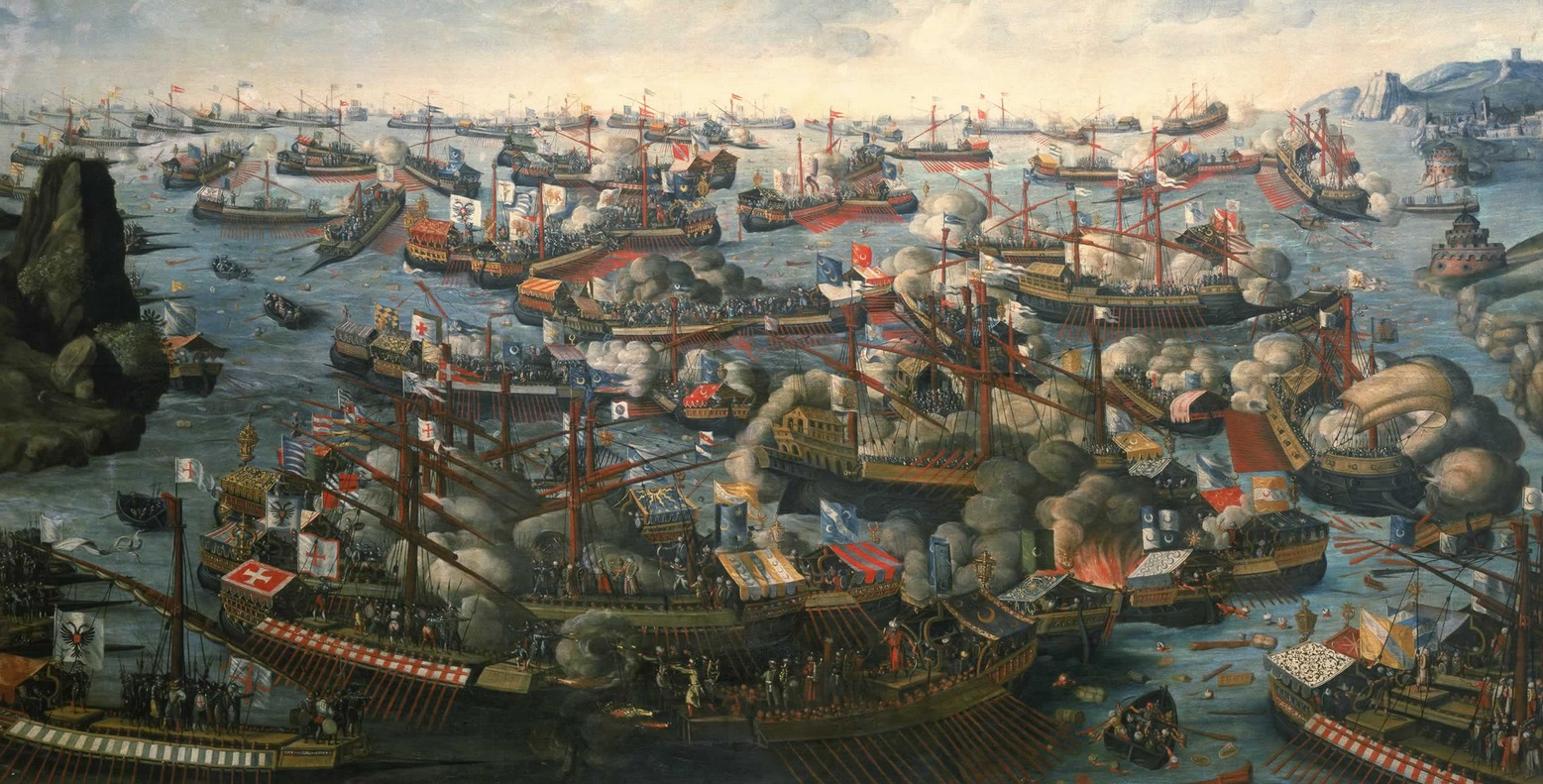 Pintura que representa la batalla de lepanto. Autor desconocido (Después de 1571)