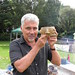 Archaeofest 2013 - Dr. Aidan O'Sullivan presenting here a face-urn for the pottery firing experiment
