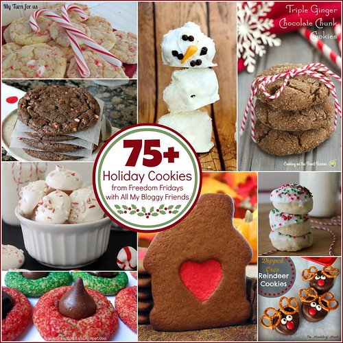 75+ Holiday Cookie Round-Up from Freedom Fridays #cookies #roundup