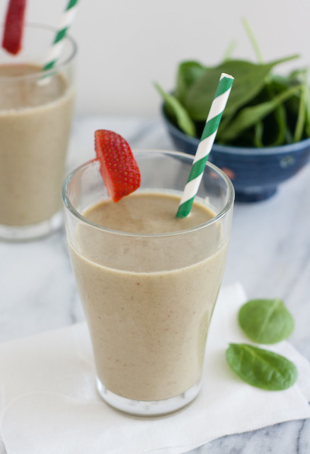 Strawberry, Banana, and Spinach Smoothie