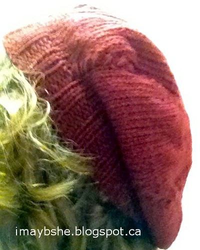 Spiral twist stitch hat