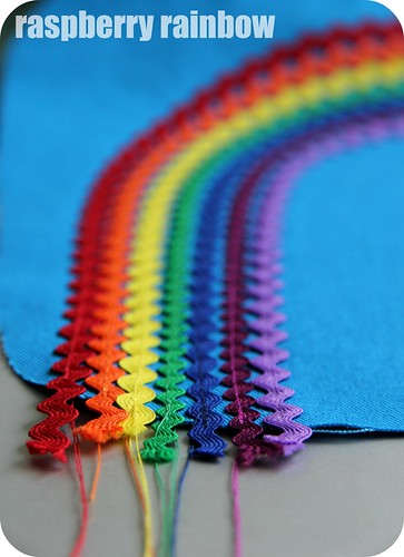 Rainbow threads.