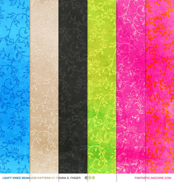 Free Mobile Wallpapers - Beautiful and Colorful Vine Pattern