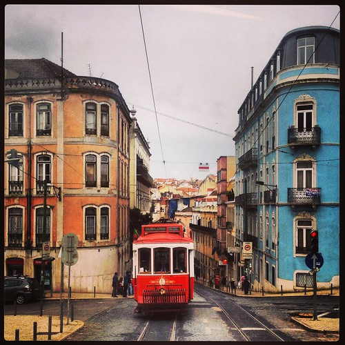 Cable car in Lisbon