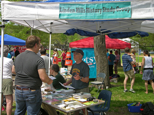 2013 Linden Hills Festival History Study Group booth