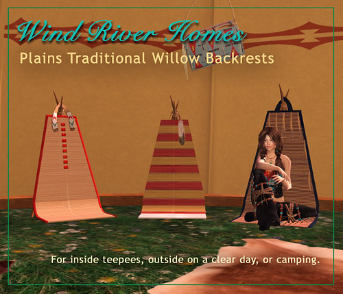 Plains Traditional Willow Backrests by Teal Freenote