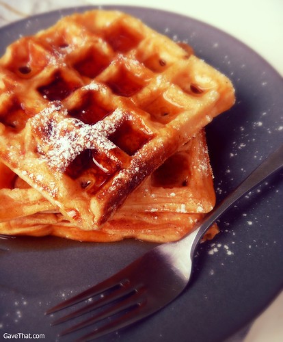 Cream Cheese Pumpkin Waffles Recipe by Gift Style Blog Gave That