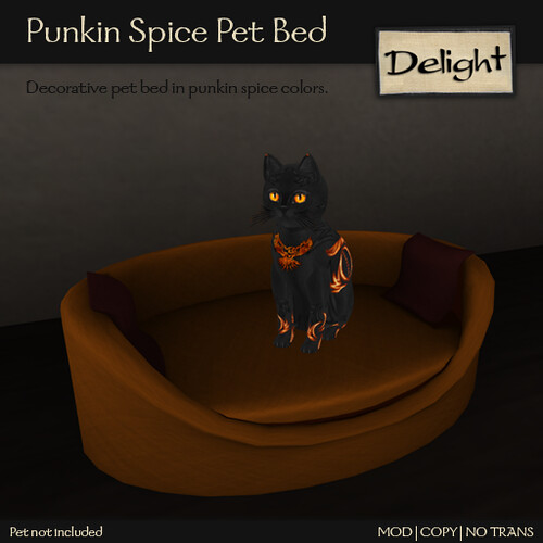 Punkin Spice Pet Bed @ ScratchN Post CreatioNs Hunt