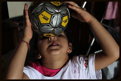 Football Marathon Girl Marziya Shakir 4 Year Old by firoze shakir photographerno1