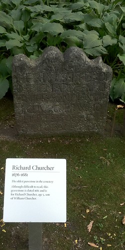 Trinity Church, NYC: Gravestone of Richard Churcher