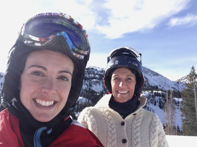 Skiing with Mom