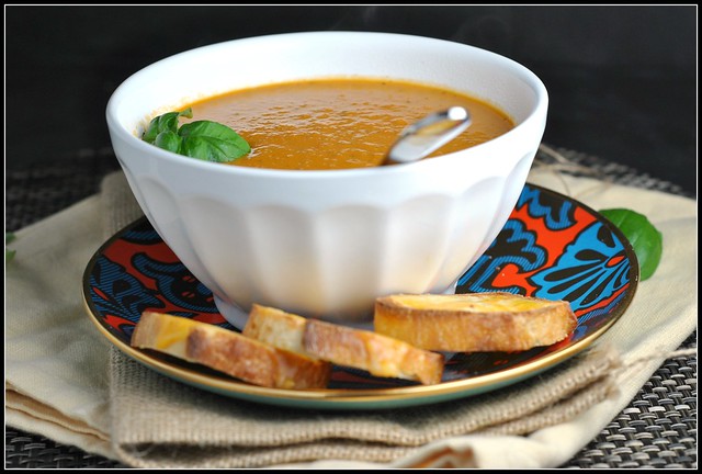 Roasted Tomato Soup with Goat Cheese 3