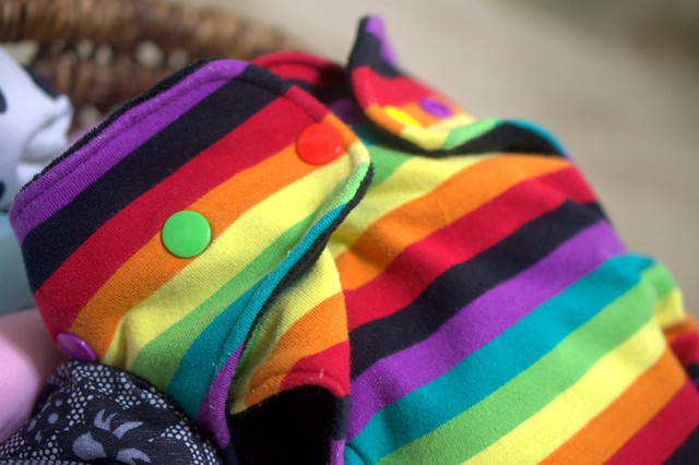 Rainbow cloth diaper