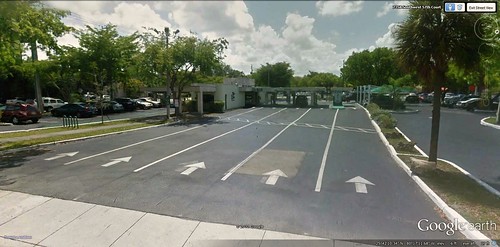 5-lane ATM, South Miami (via Google Earth)