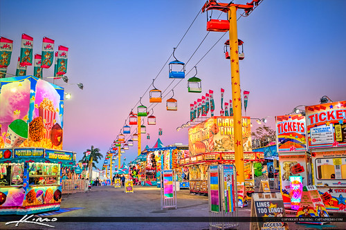 South Florida Fair Sky Lift and Food Stand by Captain Kimo