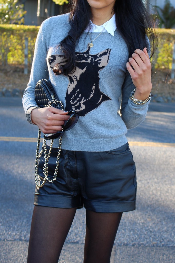 Leather Shorts, Sequin Beret 4