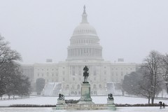 Capitol dome snow