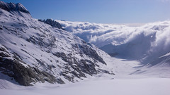 Przełecz Oberaarjoch (3012m) i lodowiec Oberaargletscher